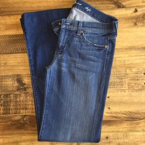 7 for all mankind, wide leg jeans